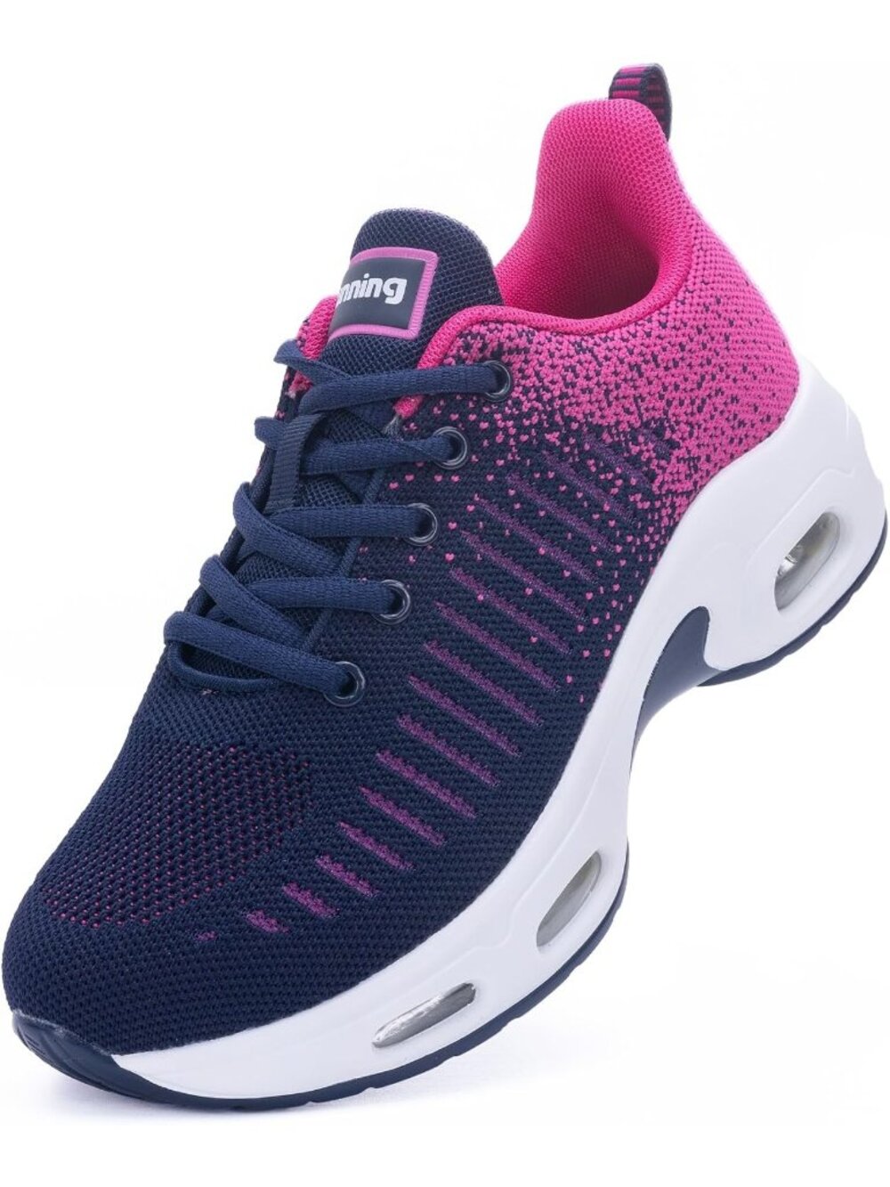 Women's Rose Blue Walking Tennis Shoes Comfort Running Sneakers Breathable